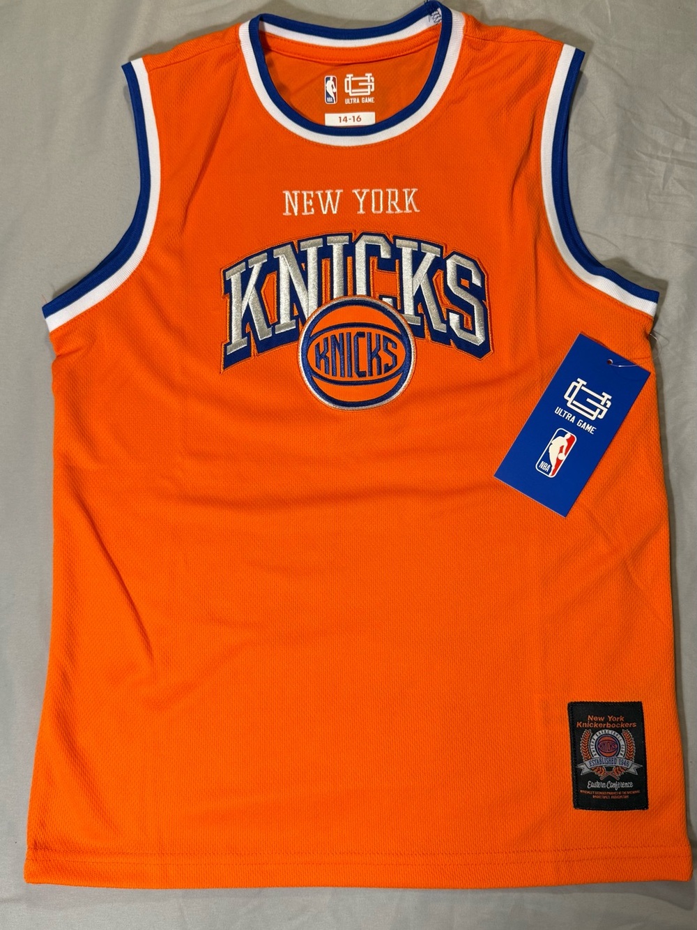 NBA New York Knicks Orange & Blue Youth Jersey